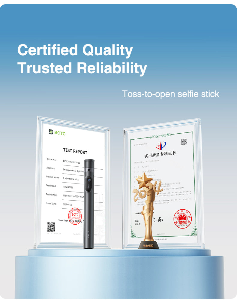 RTAKO RZP001 - AB226 170CM Selfie Stick Stativ, Ausziehbar All-in-1 Stativ Handy Einbeinstativ aus Aluminium mit Kabelloser Fernbedienung&10 Teleskopstange, Drehbar Handyhalter, Stative für iPhone/Android-Schwarz
