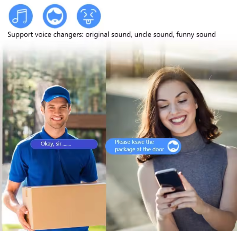 Tuya APP Drahtlose Smart Video Türklingel WiFi Sicherheitskamera, Doorbell, Bell Telefon DE