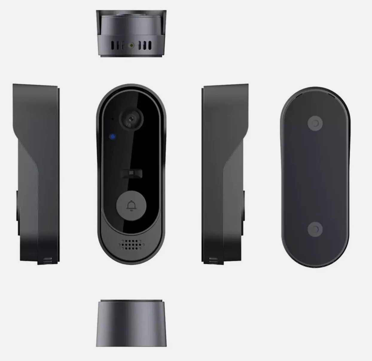 Tuya APP Drahtlose Smart Video Türklingel WiFi Sicherheitskamera, Doorbell, Bell Telefon DE