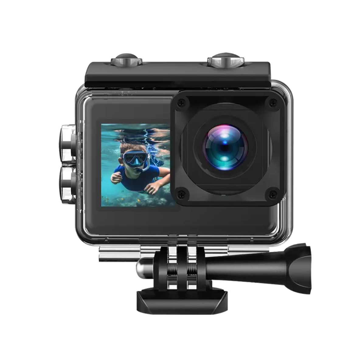 4K Sport-Action-Kamera, 30 fps, WLAN, Schwarz, 2,0 Zoll HD, ultraklarer Bildschirm, 30 m wasserdicht, 2000 W Video, Weitwinkelobjektiv, V8-Bewegungskamera