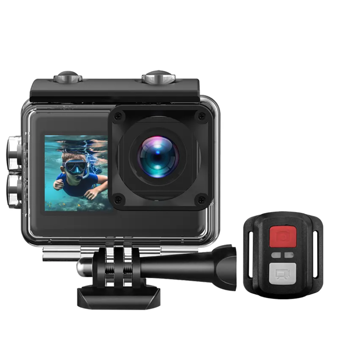 4K Sport-Action-Kamera, 30 fps, WLAN, Schwarz, 2,0 Zoll HD, ultraklarer Bildschirm, 30 m wasserdicht, 2000 W Video, Weitwinkelobjektiv, V8-Bewegungskamera