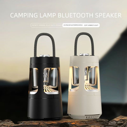 Camping Bluetooth speaker with light, black, Black Speaker