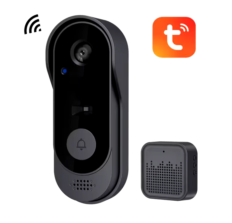 Tuya APP Drahtlose Smart Video Türklingel WiFi Sicherheitskamera, Doorbell, Bell Telefon DE