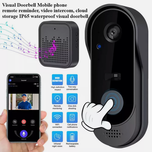 Tuya APP Drahtlose Smart Video Türklingel WiFi Sicherheitskamera, Doorbell, Bell Telefon DE